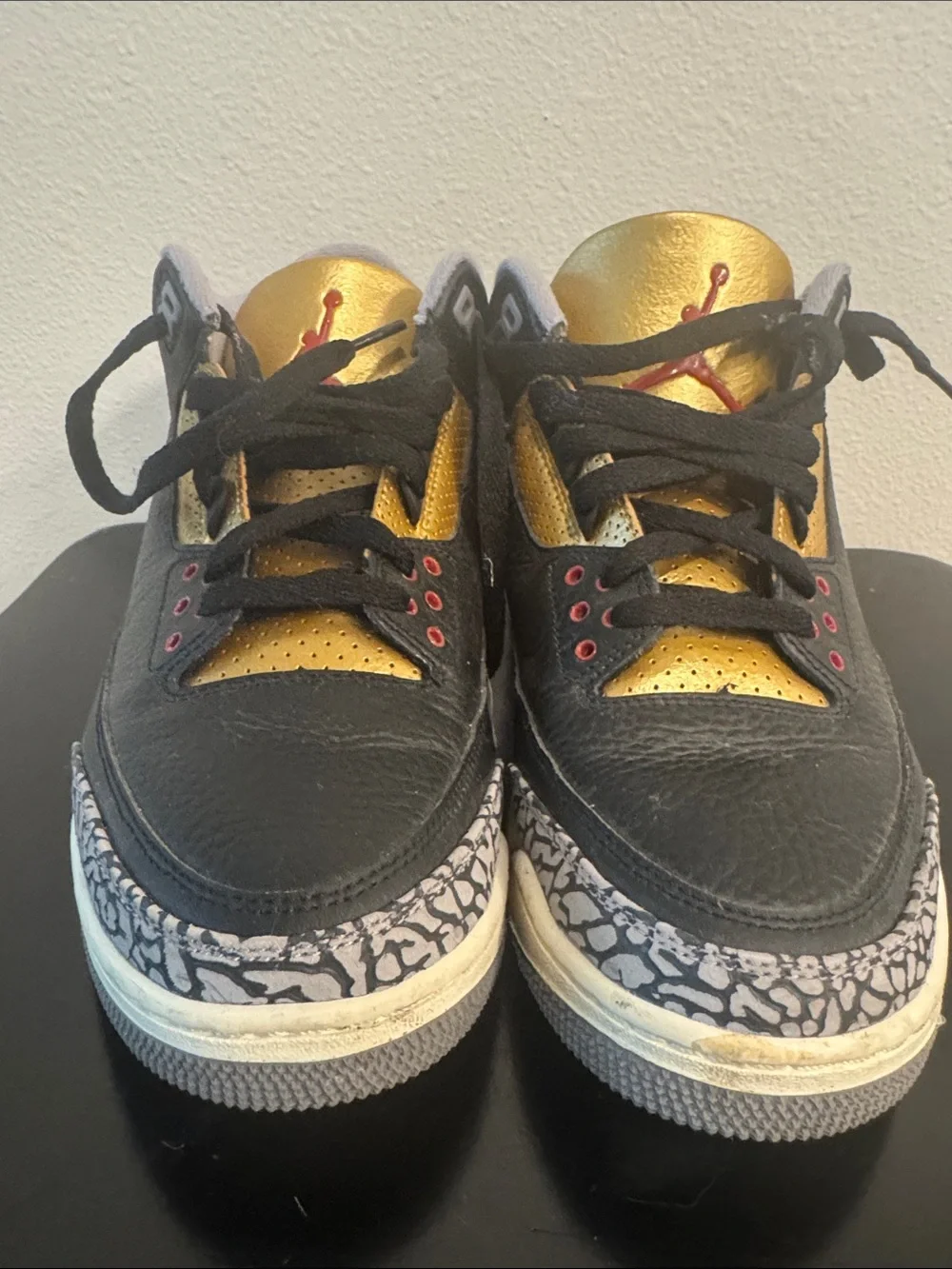 Air Jordan 3 Black Cement Gold sz 10.5M/9M